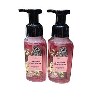 FROSTED CRANBERRY GENTLE FOAMING HAND SOAP BY BATH AND BODY WORKS 2 FOR $15